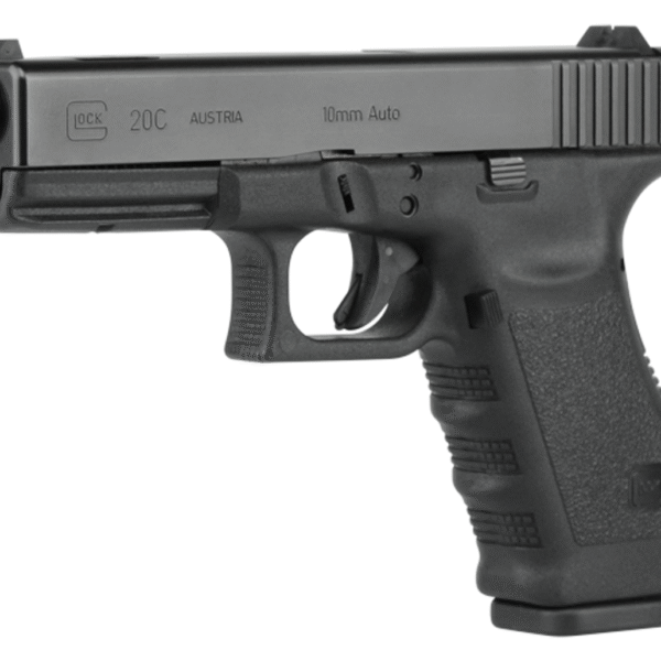 Glock G20C 10mm, 4.6" Barrel, Black, Fixed Sights, 10rd