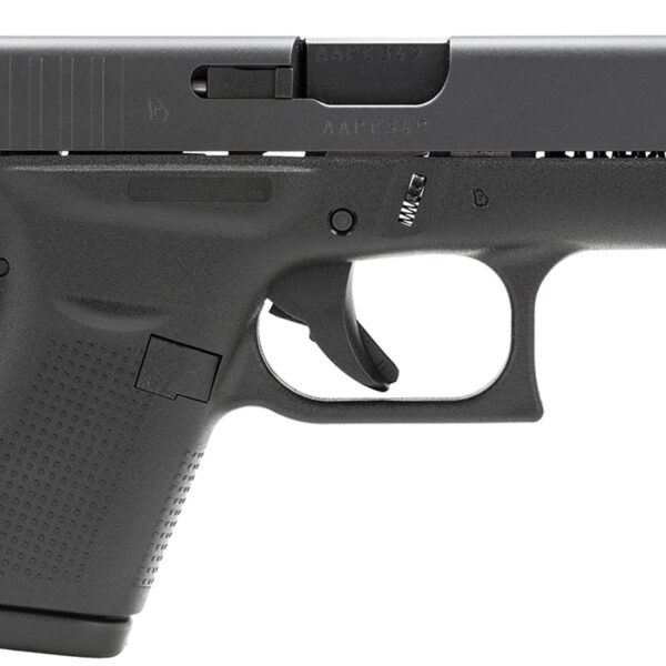 Glock G42 Gen 3 380 ACP, 3.25" Barrel, Black, Fixed Sights, 6rd