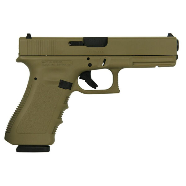 Glock 17 Gen 3 Custom "FDE" 9mm, 4.49" Barrel, 17rd