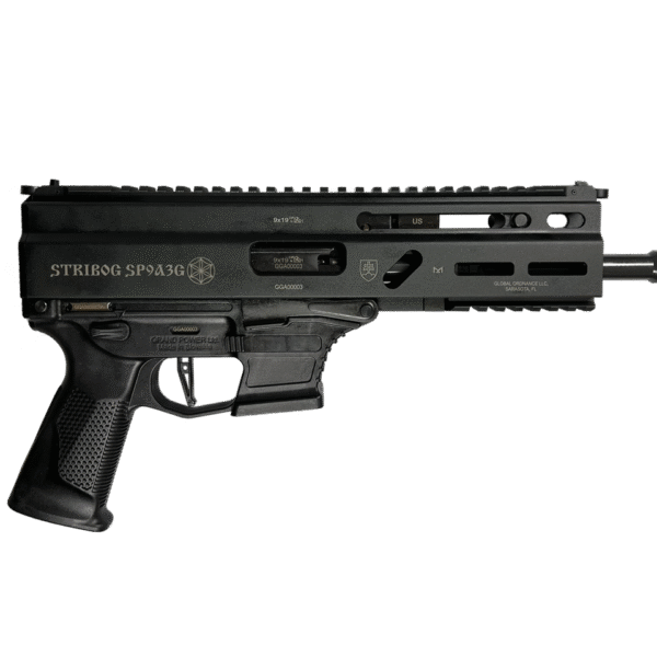 Grand Power Stribog SP9A3G 9mm 8" Black, SB Tactical Brace, 3xGlock-style Mags, 33rd