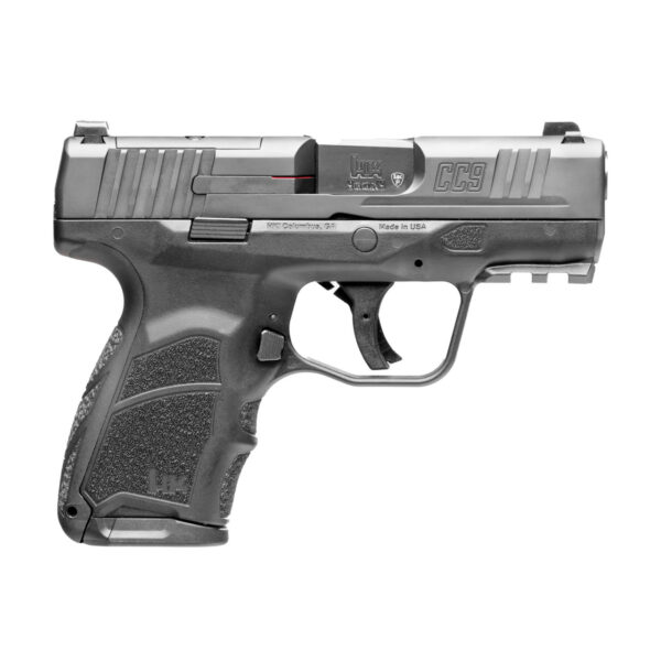 HK CC9 9mm, 3.32" Barrel, Black, Optic Ready, Polymer Frame, 10rd For Compliant States