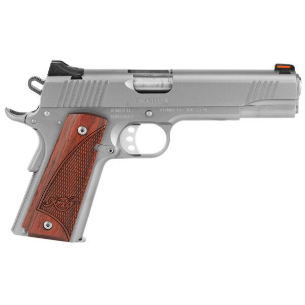 Kimber Stainless II 45 ACP, 5" Barrel, Stainless Steel, Rosewood Grip, 8rd