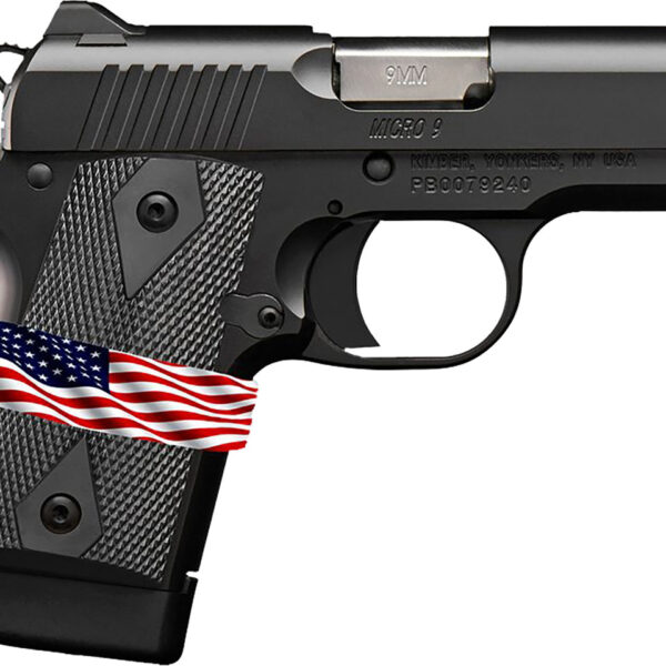 Kimber Micro 9 9mm, 3.15" Barrel, Black KimPro II, G10 Grip, 7rd