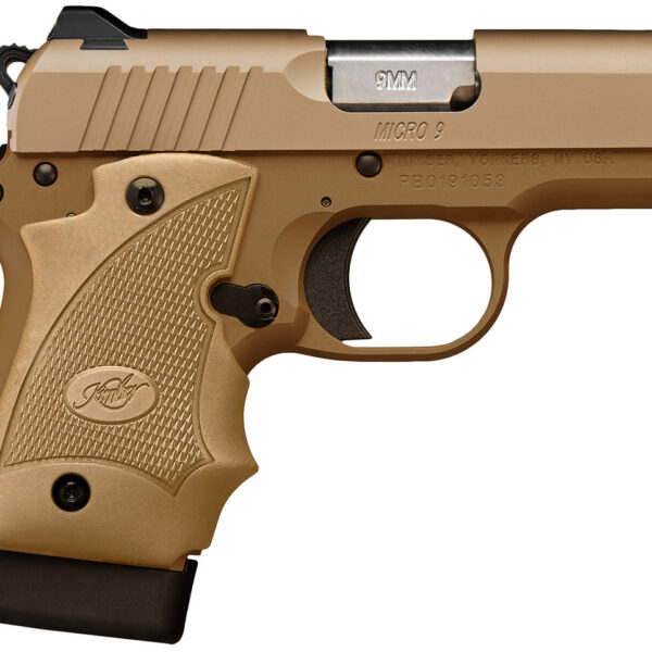 Kimber Micro 9 MC TP 9mm, 3.15", Desert Range, Gray Desert Tan Grip, 7rd