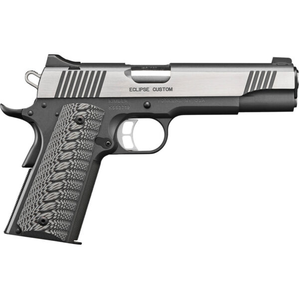 Kimber Eclipse Custom, 45 ACP, 5" Barrel, Silver Slide, Black Frame, 8rd
