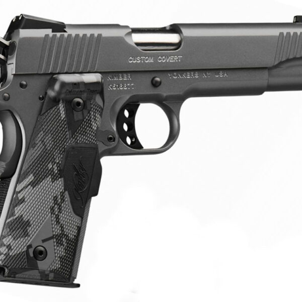 Kimber Custom Covert 45 ACP, 5" Barrel, Charcoal, Crimson Trace Lasergrips, 7rd
