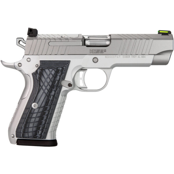 Kimber KD9Sc Silver 9mm, 4" Barrel, Stainless Steel, Optic Ready, 15rd