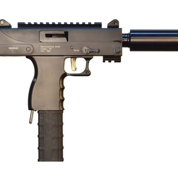 MPA Defender MAC11 Type 9mm, 6" Threaded Barrel, Side Cocking, Picatinny Rail, Black, 30rd