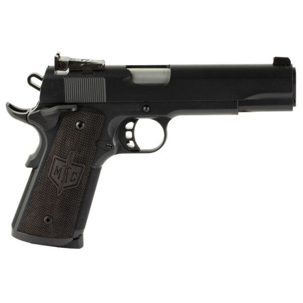 MAC 1911 FS 45 ACP, 5" Barrel, Black, Wood Grips, 8rd