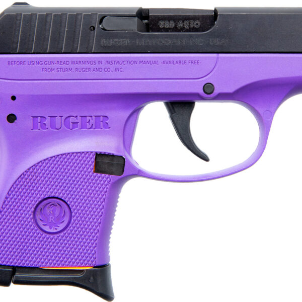 Ruger LCP Lady Lilac TALO Exclusive 380 ACP, 2.75" Barrel, Purple Frame, Black Slide, 6rd