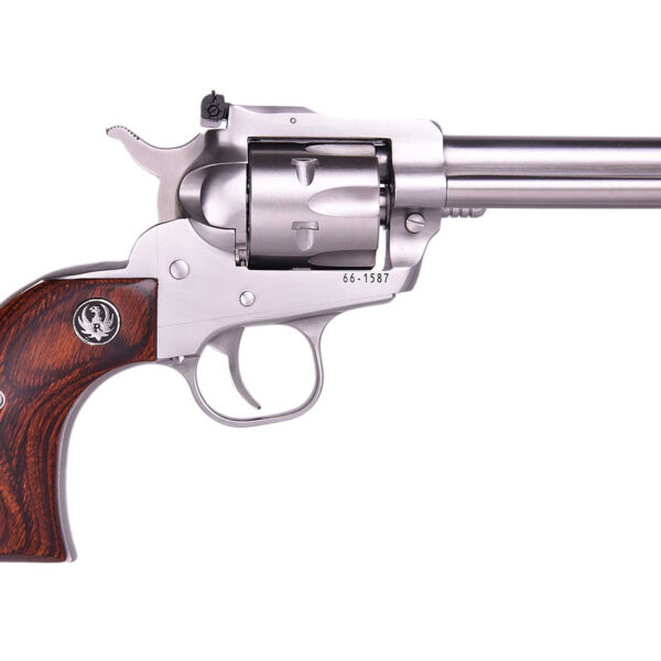 Ruger Single-Six Lipsey's Exclusive 22 LR/22 Magnum, 4.625" Barrel, Stainless Steel Frame, Wood Grip, 6rd