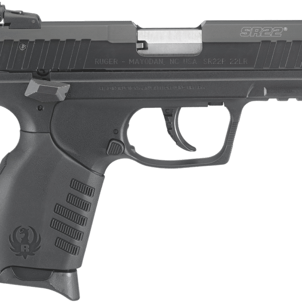 Ruger SR22 22 LR, 3.5" Barrel, Black, Adjustable 3-Dot Sights, Alloy Frame, 10rd