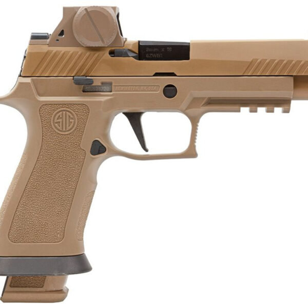 Sig Sauer M17 X-Series 9mm, 4.7" Barrel, Coyote Tan, Includes ROMEOM17 Sight, 21rd
