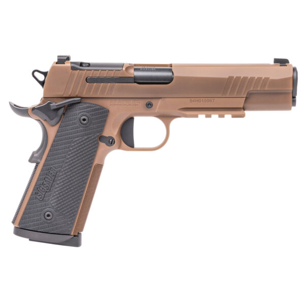 Sig Sauer 1911 X-Series 45 ACP, 5" Barrel, Coyote Tan, G10 Grips, Optics Ready, 8rd