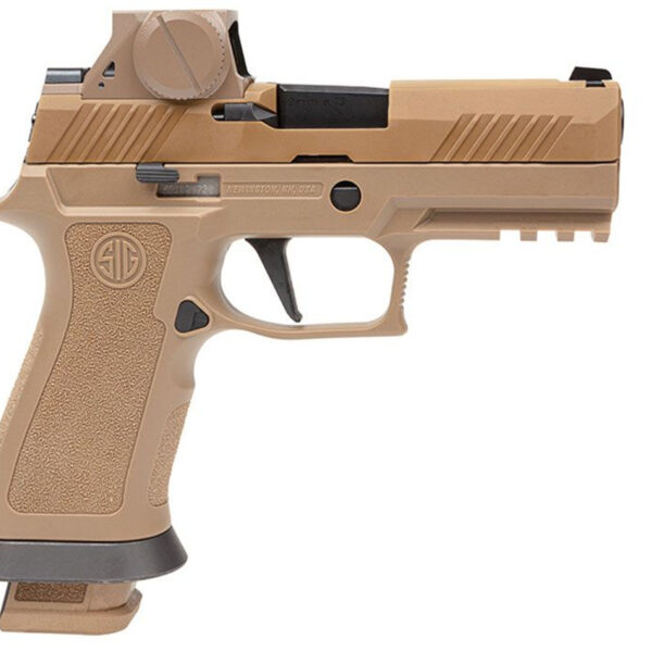 Sig Sauer M18 X-Series 9mm, 3.9" Barrel, Coyote Tan, ROMEOM17 Sight, 21rd