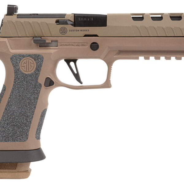 Sig Sauer P320 XFive DH3 9mm, 5" Barrel, Coyote Tan, Optic Ready, 21rd