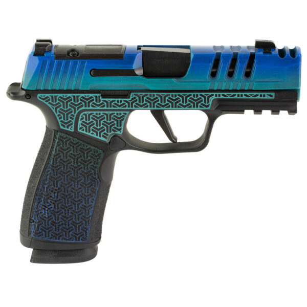 Sig Sauer P365 XMacro 9mm, 3.1" Barrel, Galactic June Bug Colored, Optic Ready, 17rd