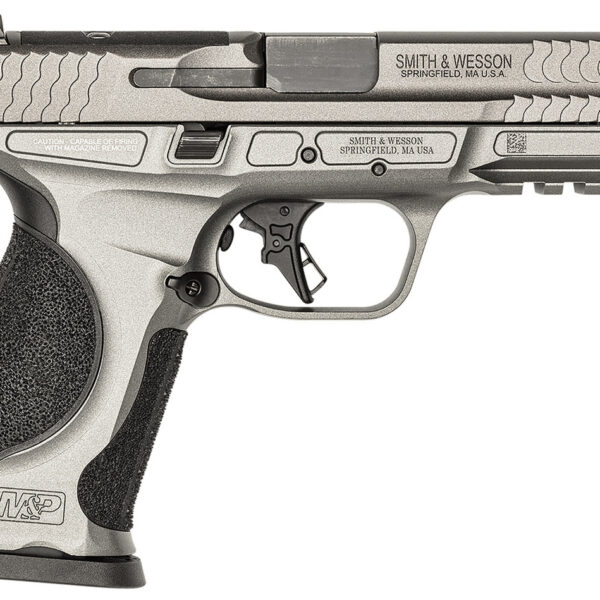 Smith & Wesson M&P M2.0 9mm, 4.63" Barrel, Gray Frame, Black Grip, No Safety, 10rd