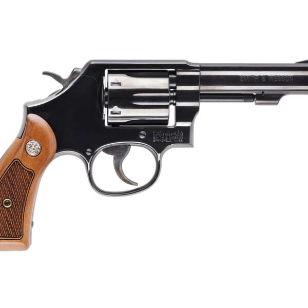 Smith & Wesson 10 Classic 38 Special +P, 4" Barrel, Black, Wood Grip, CA Compliant, 6rd