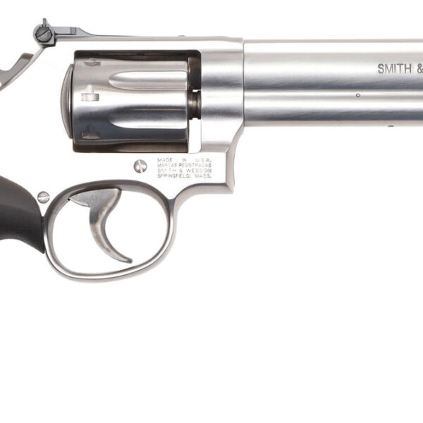 Smith & Wesson 648 22 WMR, 6" Barrel, Stainless Steel, Black Synthetic Grip, 8rd