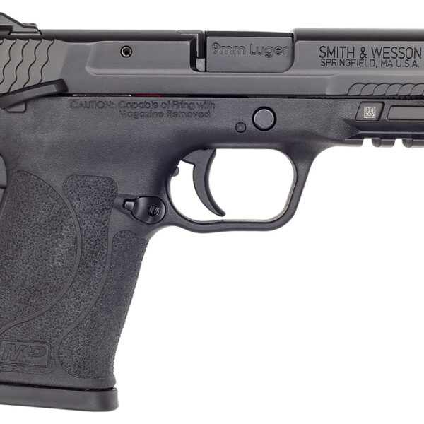 Smith & Wesson M&P Shield EZ M2.0 Compact 9mm, 3.675" Barrel, Black, Manual Safety, 8rd
