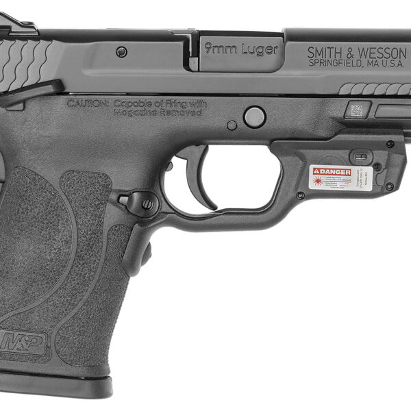 Smith & Wesson M&P Shield EZ M2.0 Compact 9mm, 3.675" Barrel, Black, Crimson Trace Laserguard, Manual Safety, 8rd