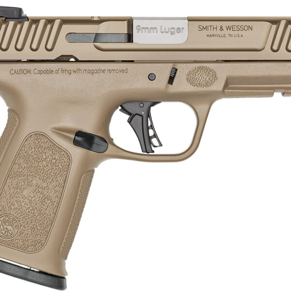 Smith & Wesson SD9 2.0 9mm, 4" Barrel, Flat Dark Earth Cerakote, SurefireEP3 Ear Protection, 16rd