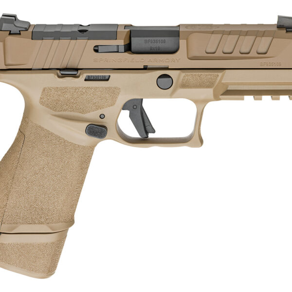 Springfield Echelon 4.0C, Polymer Framed , Compact, 9mm, 4" Barrel, Cerakote Finish, Flat Dark Earth, Optics Ready Slide, Front Tritium Night Sight, Tactical U-Dot Rear, 2 mags, (1)-18rd & (1)-15 Round