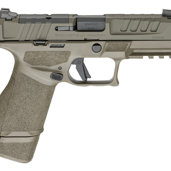 Springfield Echelon 4.0C, Polymer Framed , Compact, 9mm, 4" Barrel, Cerakote Finish, Olive Drab Green, Optics Ready Slide, Front Tritium Night Sight, Tactical U-Dot Rear, 2 mags, (1)-18rd & (1)-15 Round