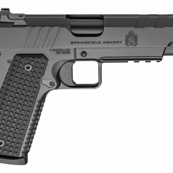 Springfield Emissary 1911 45 ACP, 5" Barrel, Black Cerakote, G10 Grip, 8rd