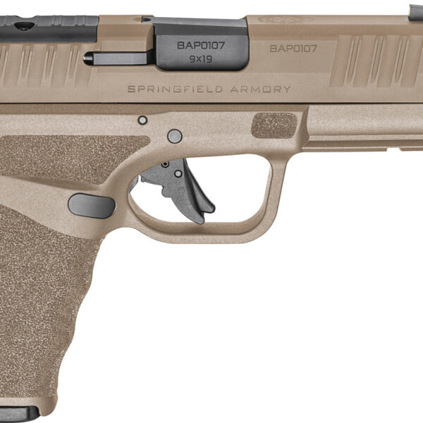 Springfield Hellcat Pro OSP 9mm, 4.4" Threaded Barrel, Flat Dark Earth, Optics Ready, 10rd