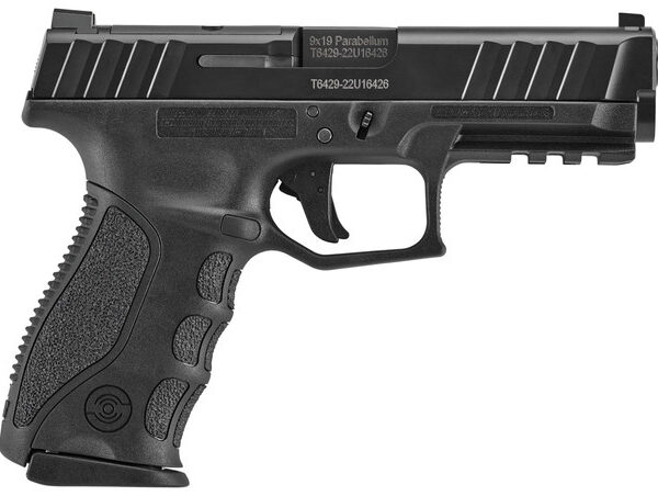 Stoeger STR-9 9mm, 4.46" Barrel, 3-Dot Sights, Optics Ready, Black, 15rd