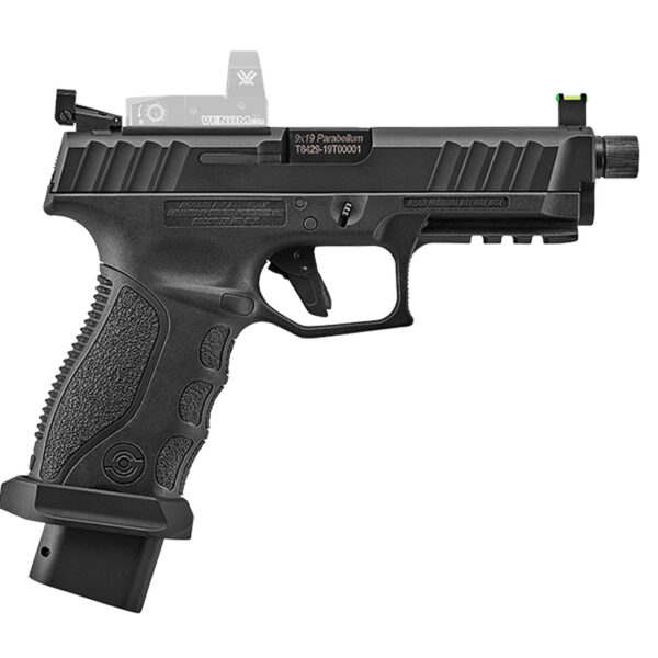 Stoeger STR-9S Combat 9mm, 4.67" Threaded Barrel, FO Front, RDS Plates, Black, 10rd