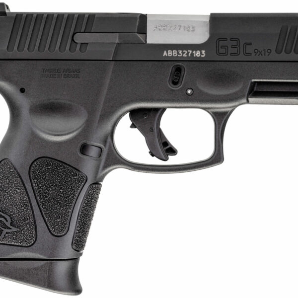 Taurus G3C 9mm, 3.2" Barrel, Black, Polymer Frame, Manual Safety, 12rd