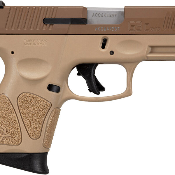Taurus G3c *MA Compliant* 9mm, 3.2" Barrel, Manual Thumb Safety, Tan, 10rd