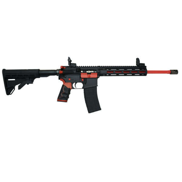 Tippmann Arms M4-22 Redline .22 LR, 16" Barrel, Red Accents/Barrel, Flip Sights, 25rd