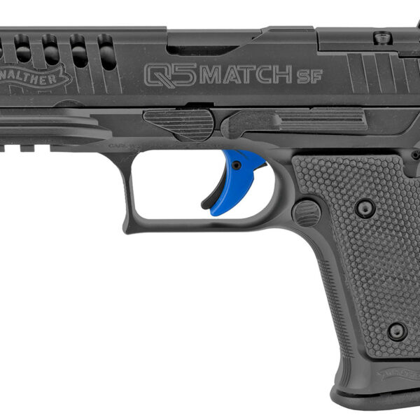 Walther PPQ Q5 Match SF OR 9mm, 5" Barrel, Contrast Sights, Black, 10rd