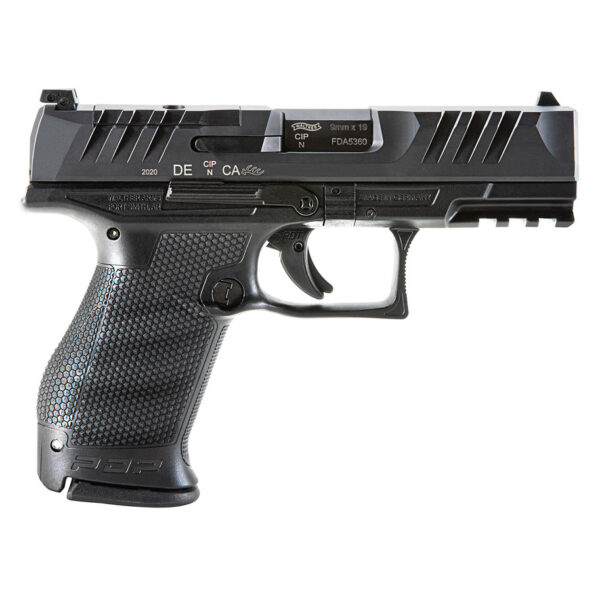 Walther PDP Compact 9mm, 4" Barrel, Black, Optic Ready, 15rd