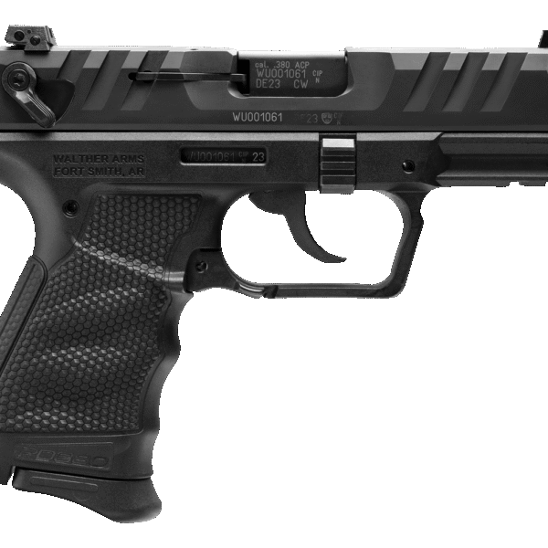 Walther PD380 380 ACP, 3.7" Barrel, Black, Picatinny Rail, 9rd