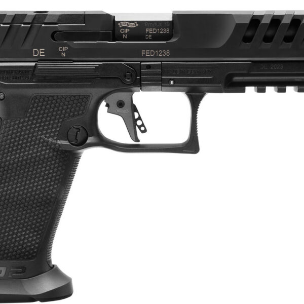 Walther PDP Match 9mm, 5" Barrel, Black, Optic Ready, 18rd