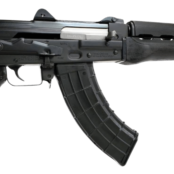 Zastava ZPAP92 7.62x39mm, 10" Barrel, Black, Dark Wood Furniture, 30rd